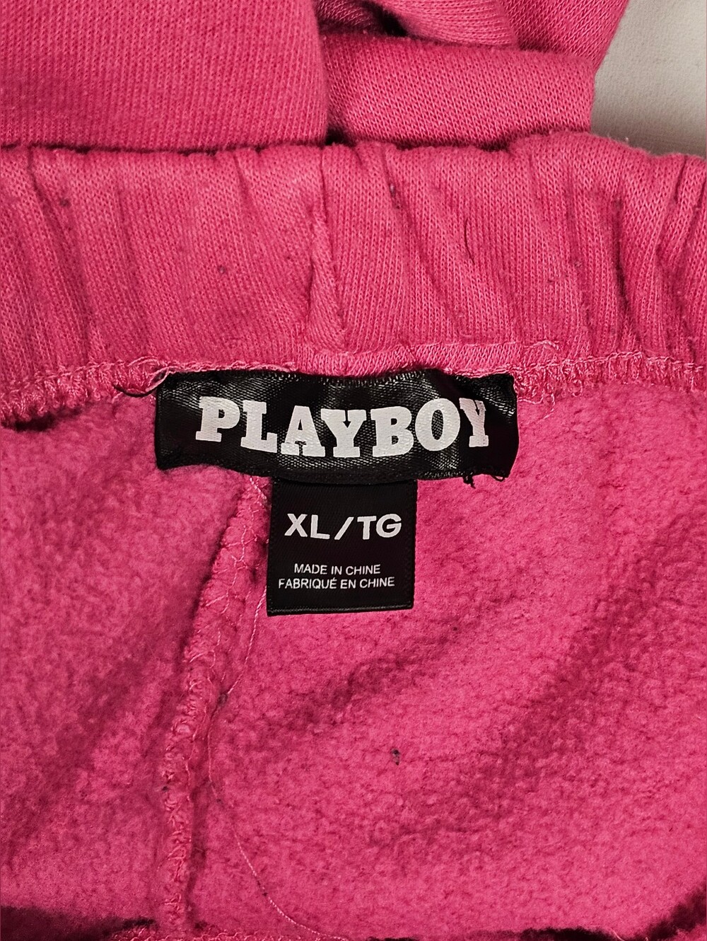 PLAYBOY Hot Pink, Cargo, Jogger Pants with Black Bunny Logo. Women's XL - Picture 6 of 8